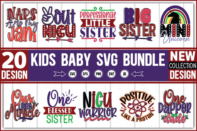 Kids Baby SVG Bundle SVG Ariyan 