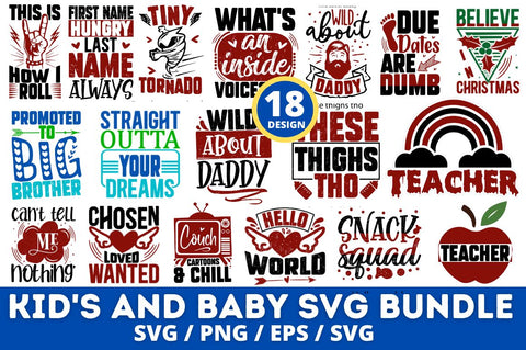 Kids & Baby SVG Bundle SVG Designangry 