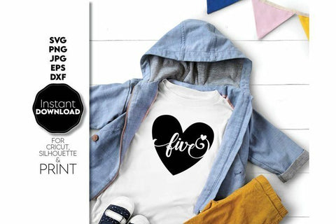 Kids Birthday Numbers | 1-9 Birthday Hearts | Birthday Numbers SVG Bundle SVG March Design Studio 