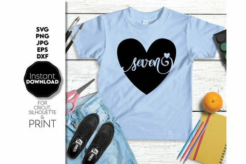 Kids Birthday Numbers | 1-9 Birthday Hearts | Birthday Numbers SVG Bundle SVG March Design Studio 