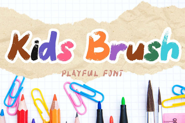 Kids Brush Font Prasetya Letter 