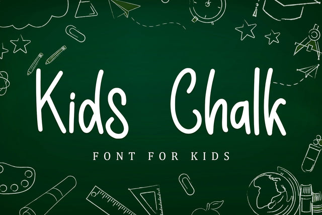 Kids Chalk Font Sakha Design Studio 