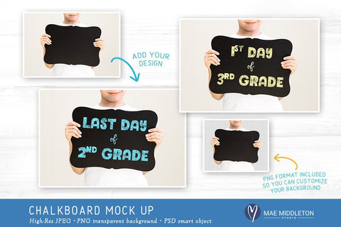 Kid's Chalkboard Mock up - milestone Mock Up Photo Mae Middleton Studio 
