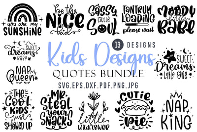 Kids Design SVG Bundle | Children Quotes SVG SVG dapiyupi store 