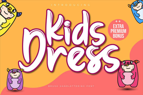 Kids Dress Font twinletter 