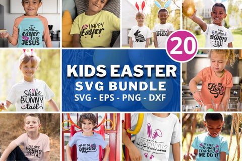 Kids Easter Svg Bundle SVG Regulrcrative 
