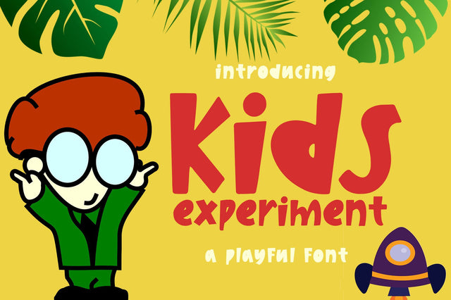 Kids Experiment Font Wildan Type 