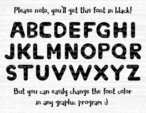 Kids font SVG file SVG MagicArtLab 