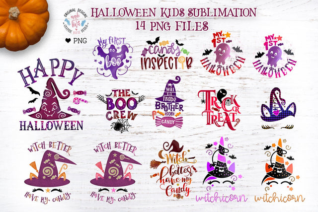Kids Halloween Sublimation Bundle Sublimation Graphic House Design 