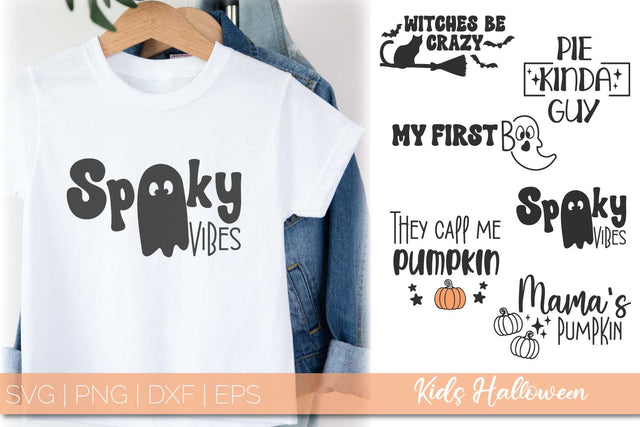 Kids Halloween SVG Bundle | Kids T-shirt designs SVG Petunia Digital Design 