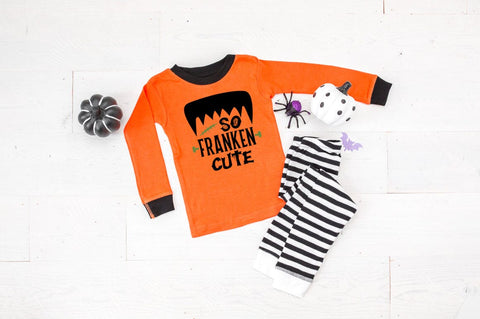 Kids Halloween SVG - So Franken Cute SVG Pickled Thistle Creative 
