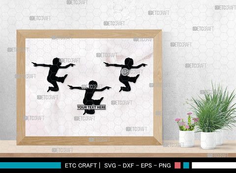 Kids Jumping Monogram, Kids Jumping Silhouette, Kids Jumping SVG, Jumping Children Svg, Jumping Svg, SB00370 SVG ETC Craft 