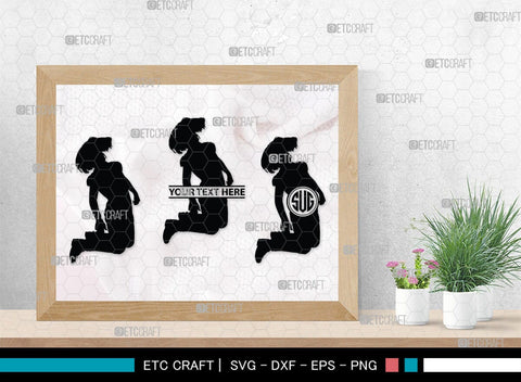 Kids Jumping Monogram, Kids Jumping Silhouette, Kids Jumping SVG, Jumping Children Svg, Jumping Svg, SB00370 SVG ETC Craft 