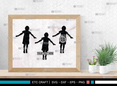 Kids Jumping Monogram, Kids Jumping Silhouette, Kids Jumping SVG, Jumping Children Svg, Jumping Svg, SB00370 SVG ETC Craft 
