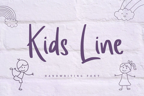 Kids Line Font Sakha Design Studio 