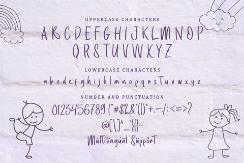 Kids Line Font Sakha Design Studio 