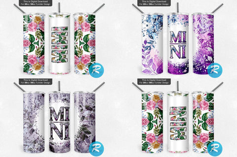 Kids Mom Dad-Mini Sets Png Tumbler Bundle Sublimation Regulrcrative 