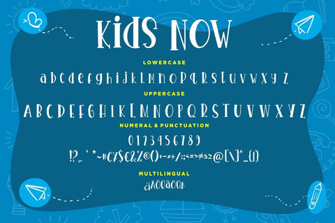 Kids Now Fun & Joyful Typeface Font Creatype Studio 