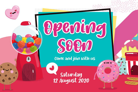 Kids on the Moon - Playful & Cute Display Font Font Creakokun Studio 