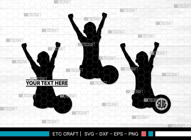 Kids Playing Monogram, Kids Playing Silhouette, Kids Playing SVG, Kids Svg, Playing Svg, SB00371 SVG ETC Craft 