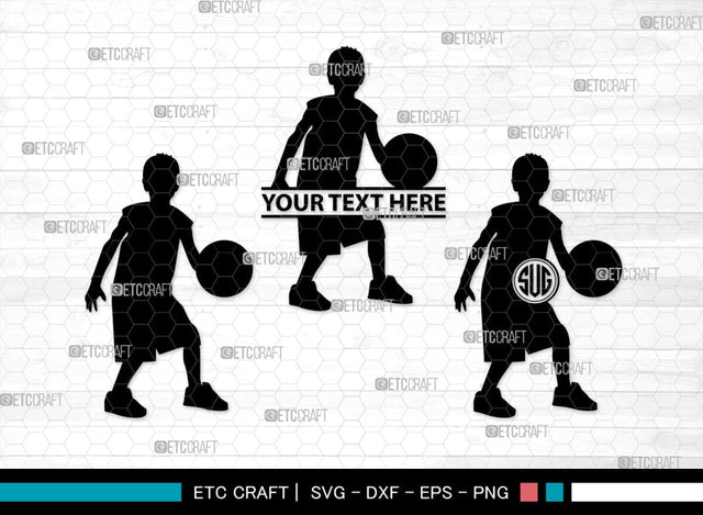 Kids Playing Monogram, Kids Playing Silhouette, Kids Playing SVG, Kids Svg, Playing Svg, SB00371 SVG ETC Craft 