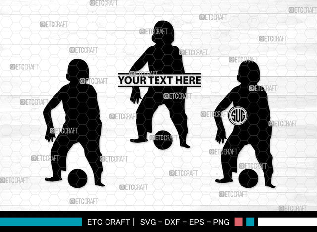 Kids Playing Monogram, Kids Playing Silhouette, Kids Playing SVG, Kids Svg, Playing Svg, SB00371 SVG ETC Craft 