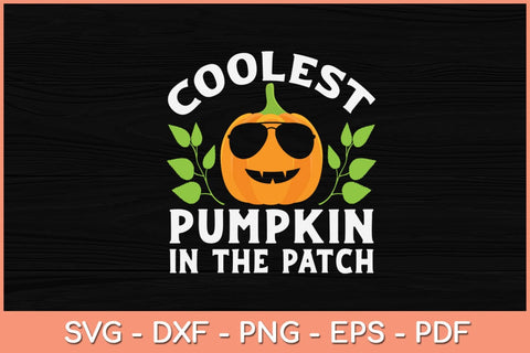 Kids Pumpkin Patch Boys or Girls Fall Coolest Pumpkin Halloween Svg Design SVG artprintfile 