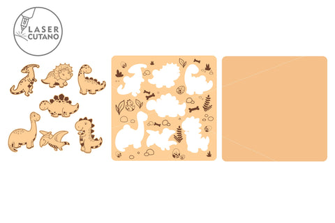 Kid’s Puzzle Set Of 8 | Laser Cut & Engraving | Multilayer Laser Cut Files, SVG, 3D Designs, Mini Design Bundles SVG LaserCutano 