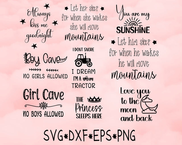 Kid's room quotes SVG Calico Creations Svg 