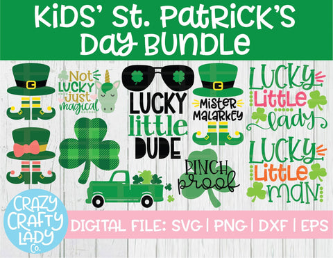 Kids' St. Patrick's Day Bundle SVG Crazy Crafty Lady Co. 