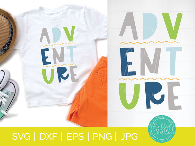 Kids T-Shirt SVG - Adventure SVG SVG Pickled Thistle Creative 