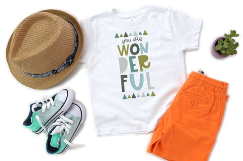 Kids T-Shirt SVG - You Are Wonderful SVG Simply Cutz 