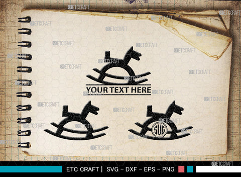 Kids Toys Monogram, Baby Toy Silhouette, Kids Toys SVG, Toys Doodle Svg, Baby Play Svg, Rocking Horse Svg, SVG ETC Craft 