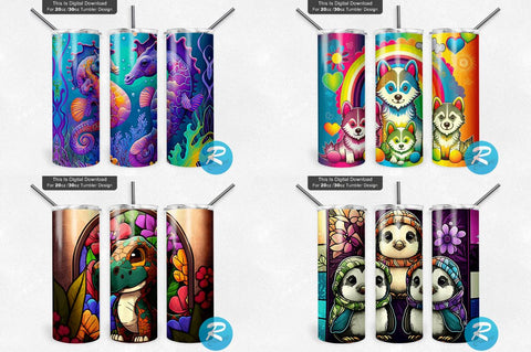 Kids Tumbler Png Bundle Sublimation Regulrcrative 