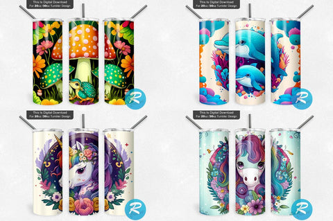 Kids Tumbler Png Bundle Sublimation Regulrcrative 