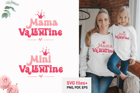 Kids valentine Valentines baby Mommy and me svg Mama Valentine SVG Katharina 