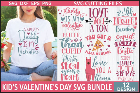 Kid's Valentine's Day SVG Bundle SVG md faruk hossain 
