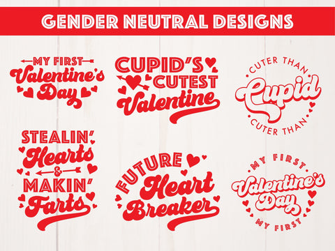 Kids Valentines SVG Bundle SVG Caffeinated SVGs 