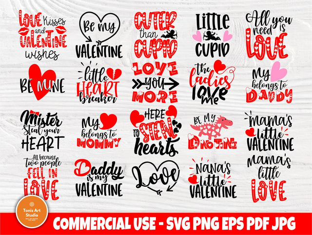 Kids Valentine's Svg Bundle | Valentines Day | Svg files for cricut | Hearts Svg | Love Svg | Valentine Designs | Svg Valentines Cut Files SVG TonisArtStudio 