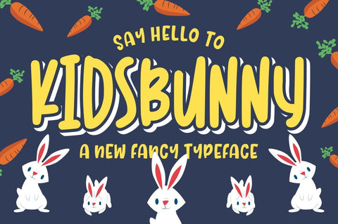 Kidsbunny Playful Font Font Good Java 
