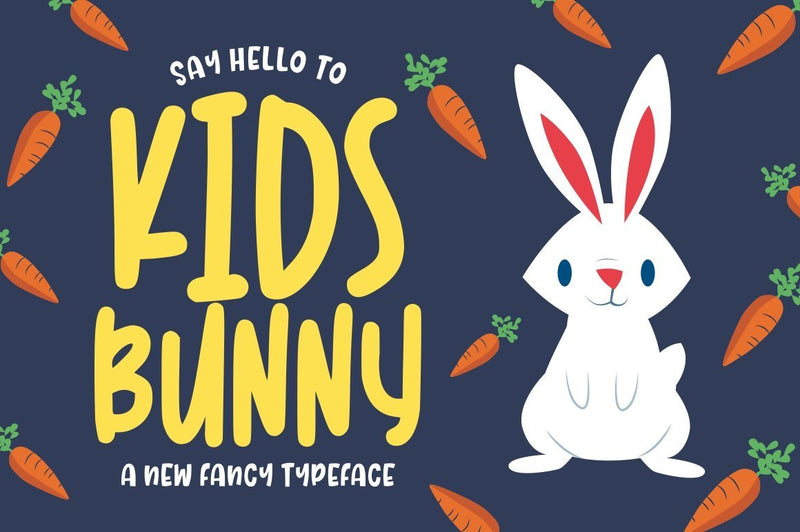 Kidsbunny Playful Font Font Good Java 