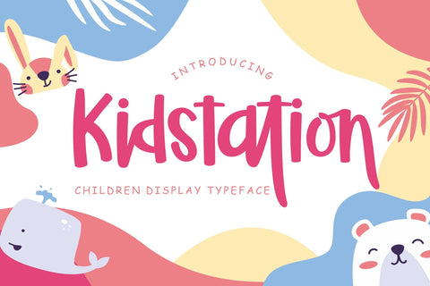 Kidstation Fun Children Display Font Creatype Studio 