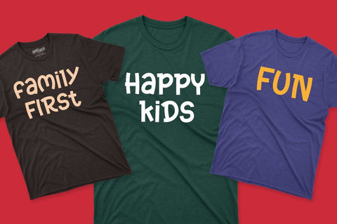 Kidy Smile - Kids Fun Font Font Illushvara Design 