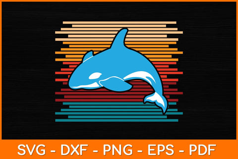 Killer Whale Aquarist Retro Svg Design SVG artprintfile 