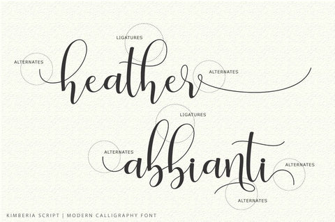 Kimberia Script Font Lettersams 
