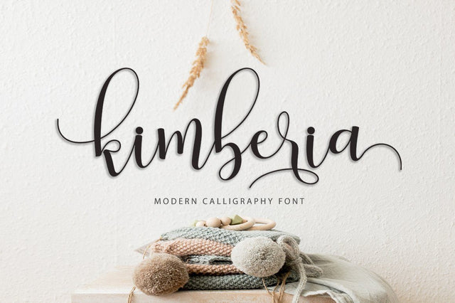 Kimberia Script Font Lettersams 