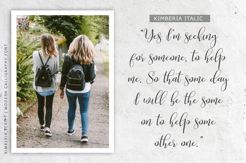 Kimberia Script Font Lettersams 