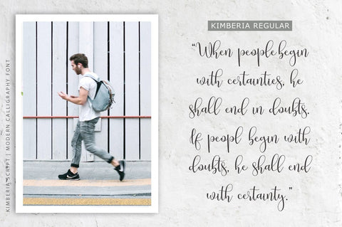 Kimberia Script Font Lettersams 