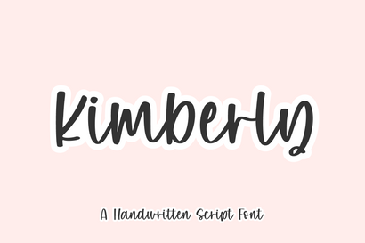 Kimberly – A Handwritten Script Font Font Typobia 
