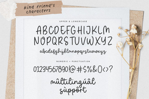 Kind Friend Monoline Script Font Font Letterative 